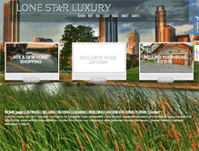 Tablet Screenshot of lonestarluxuryhomes.com